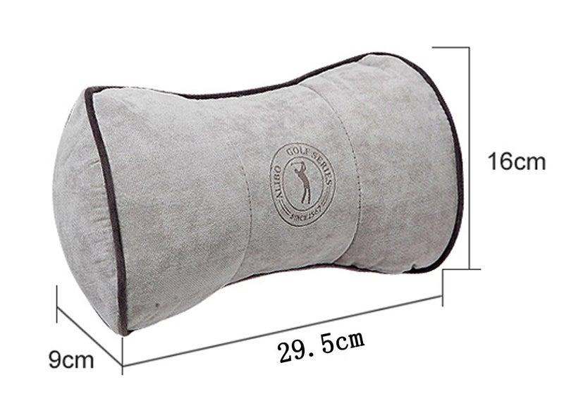 ALIBO Airplanes Travel Pillow Firm Chairs Cushion Auto Car Curve Neck Headrest Recliners Back Supports with Adjustable Elastic Strap 1 Piece - Image 4